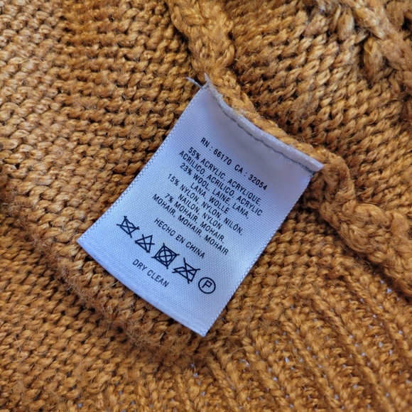 Angel of the North Anthropologie Sweater Mohair Blend Pumpkin Spice Size Medium - Picture 4 of 7